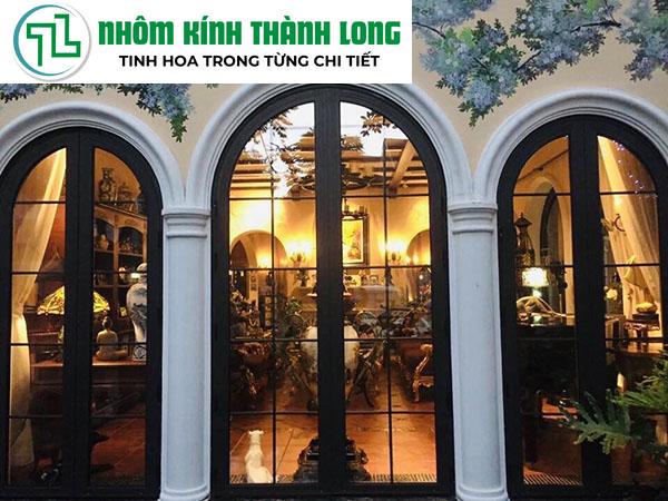 gia công uốn vòm khung nhôm cho cửa vòm