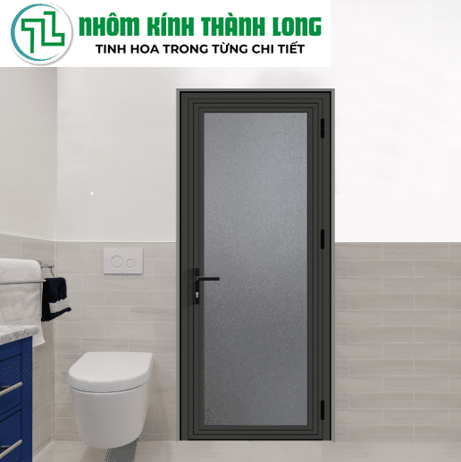 cửa nhôm xingfa 1 cánh nhà vệ sinh
